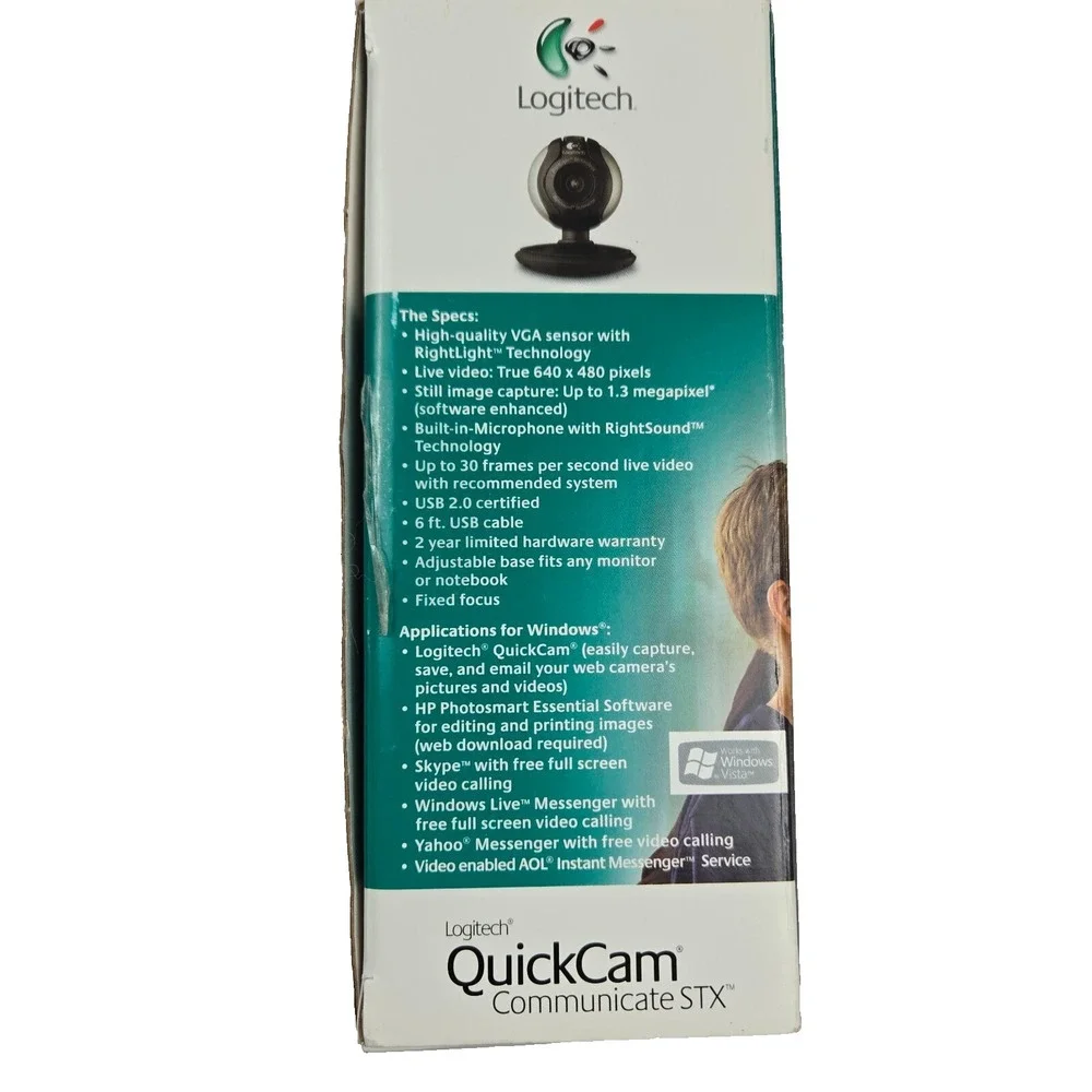 Vintage Logitech‎ QuickCam Communicate STX Webcam - WinXP Vista